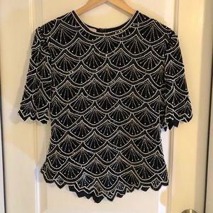 Vintage Beaded Blouse